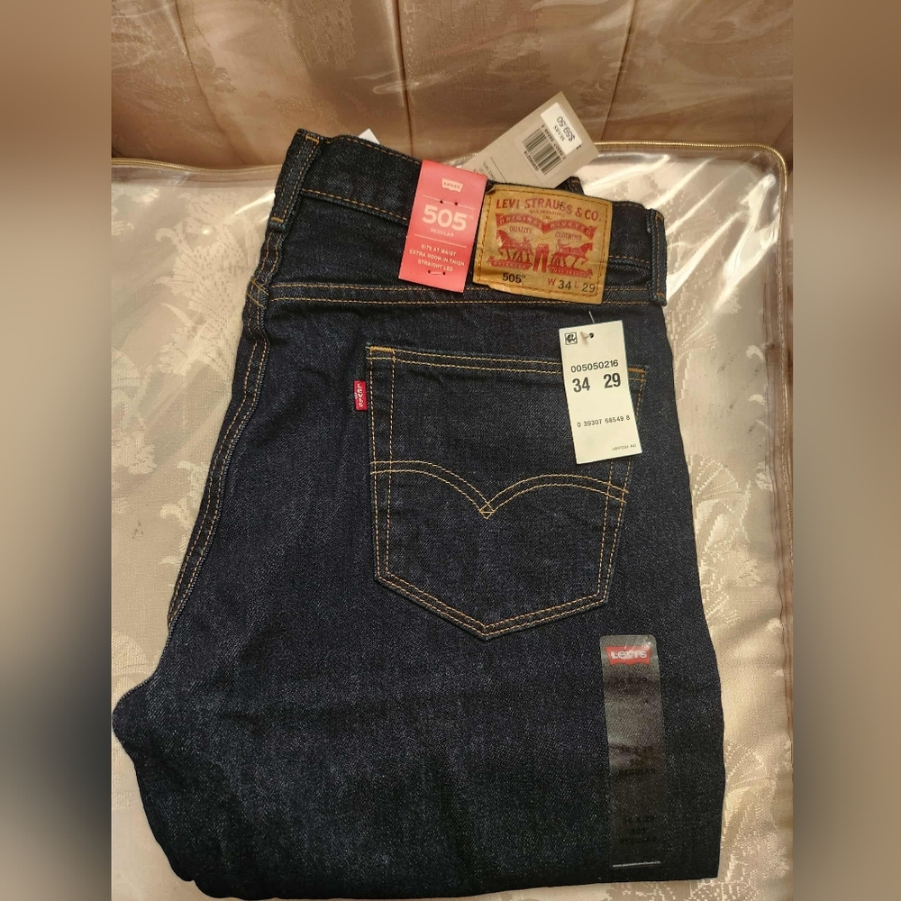 Levi Strauss And Co 505 Regular 34x29 Mens Jeans